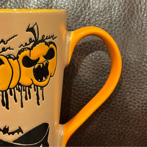 Trick or Treat Spooky Jack O’ Lanterns Vintage Style Halloween Latte Mug - Picture 5 of 12